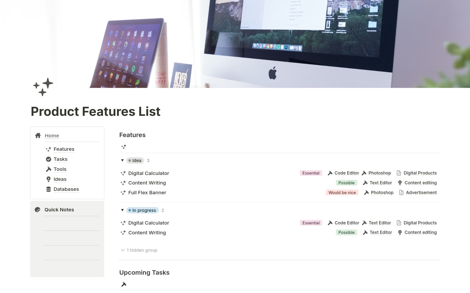 Customer Feature List Product Feature List Template by TopSystems.io | Notion Marketplace