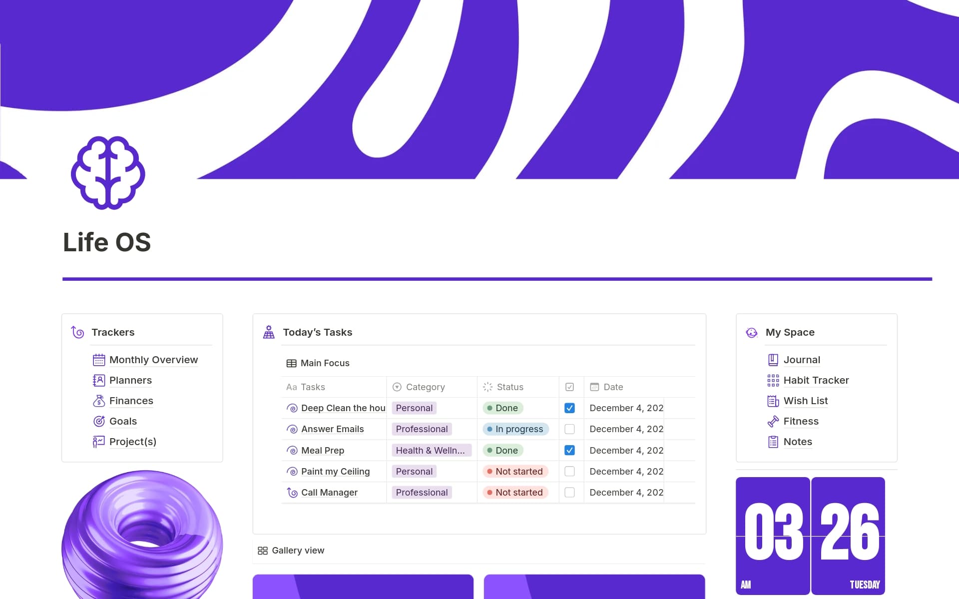 Life OS Template | Notion Marketplace