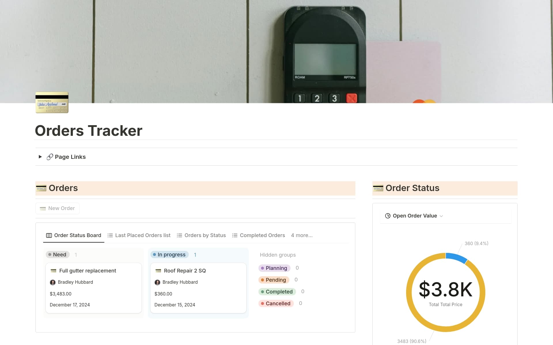 ๐ณ Orders Tracker - Purchases In One Place Template | Notion Marketplace