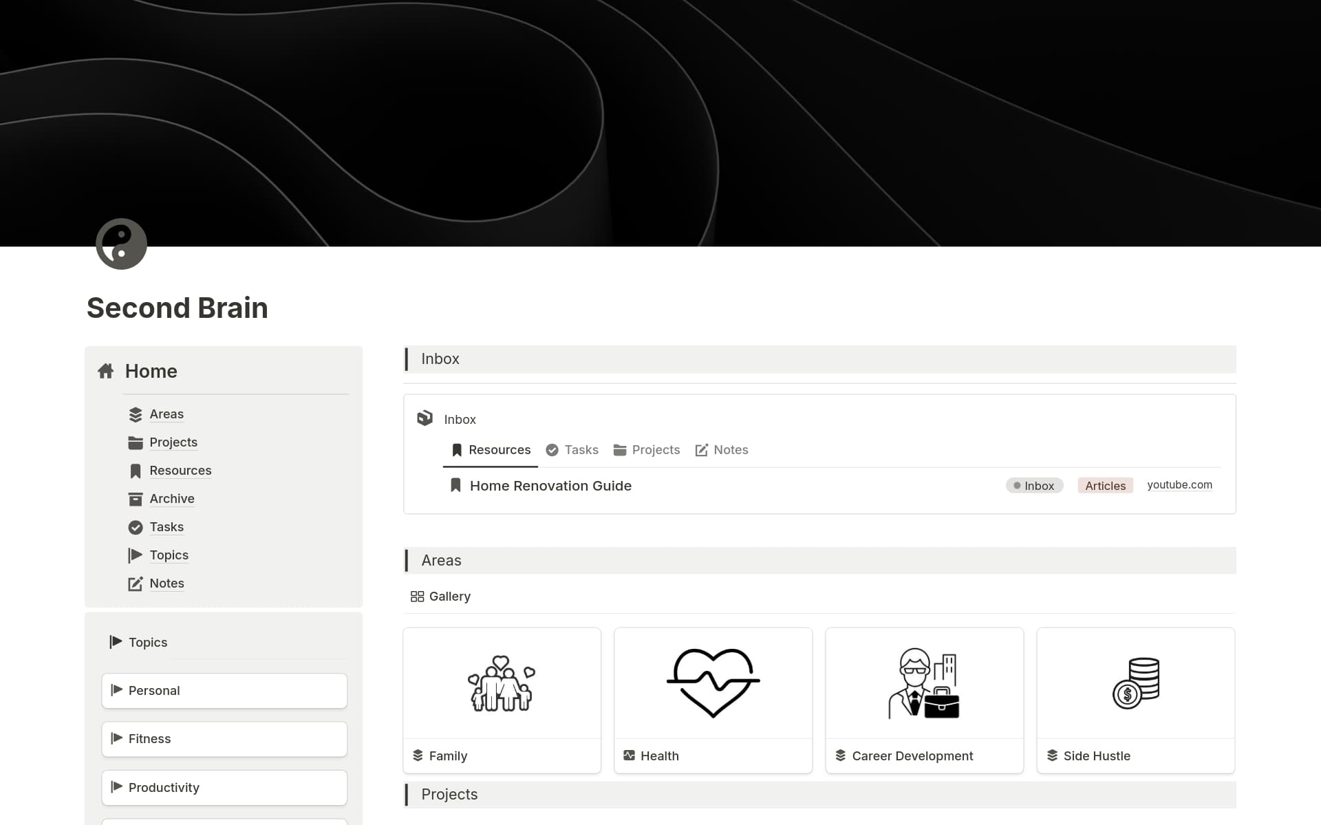 The Ultimate Second Brain Template by Belle | Notion Marketplace