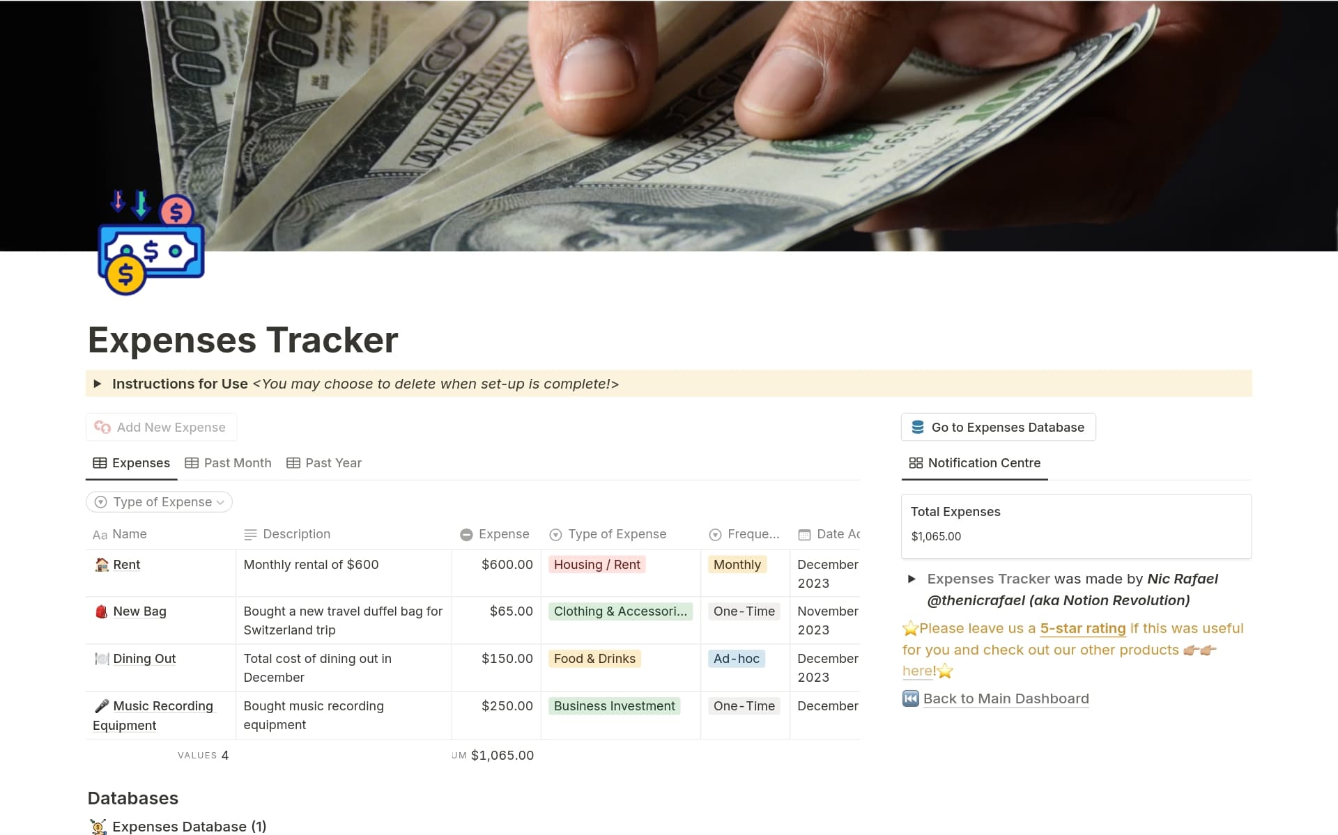Expense Tracking Problem Image Top 10 Free Expense Tracking Templates | Notion Template Marketplace
