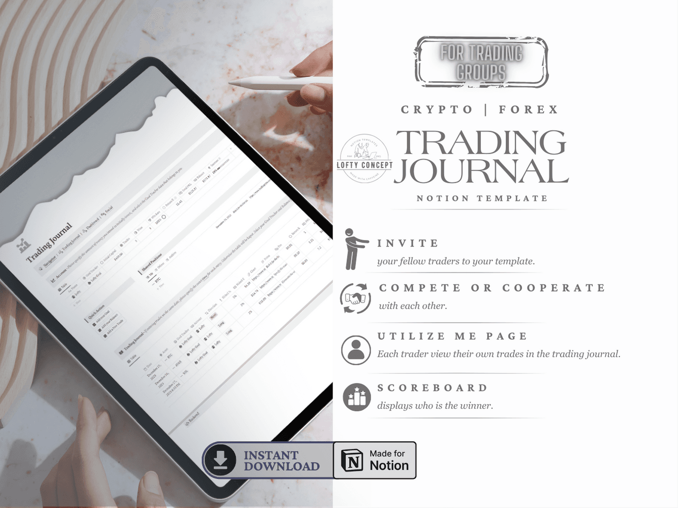Traders Mind Journal.pdf Multi-user Trading Journal Template by Yel | Trading Journals | Notion ...