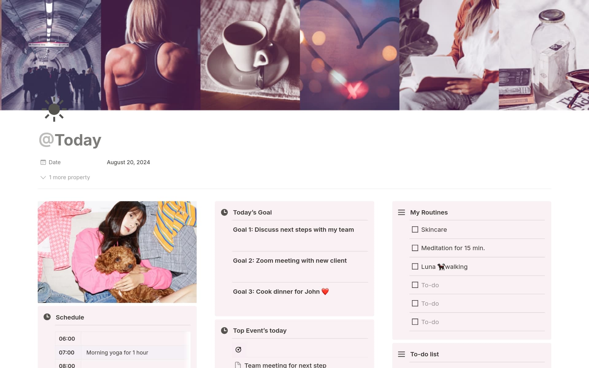 Top 10 Free Routine Organizer Templates | Notion Template Marketplace