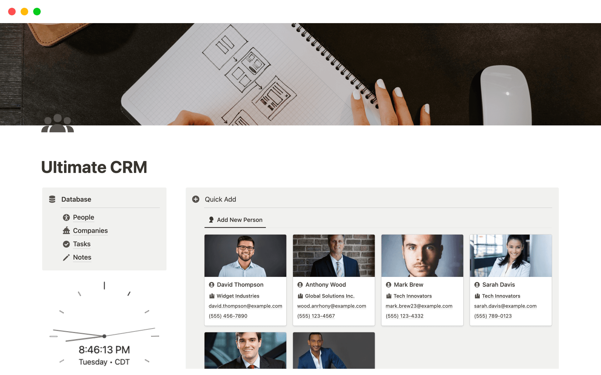 Top Free CRM Templates Notion Template Marketplace