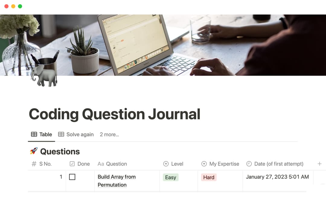 Leetcode problem tracker Template by Sanskriti | Notion Marketplace