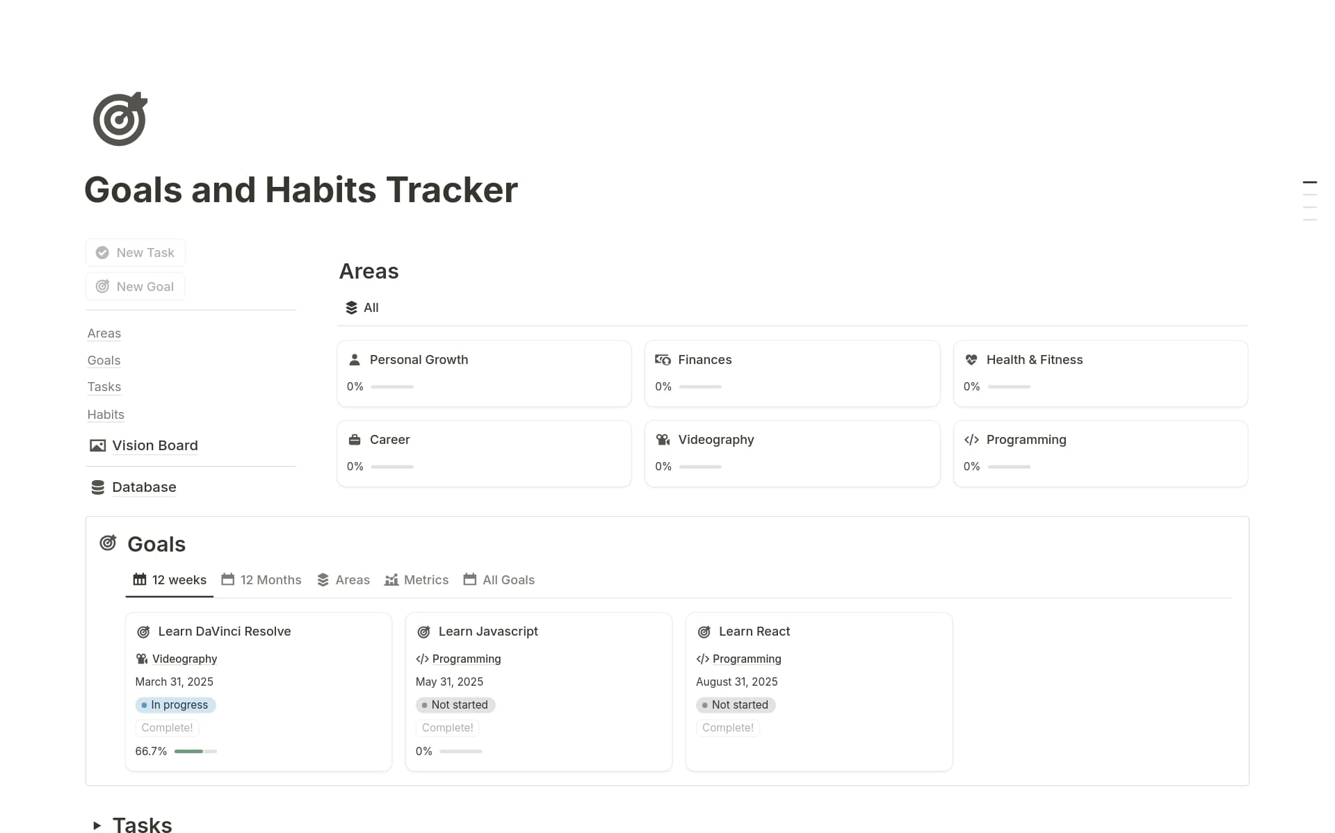 Notion Template Marketplace — Collections