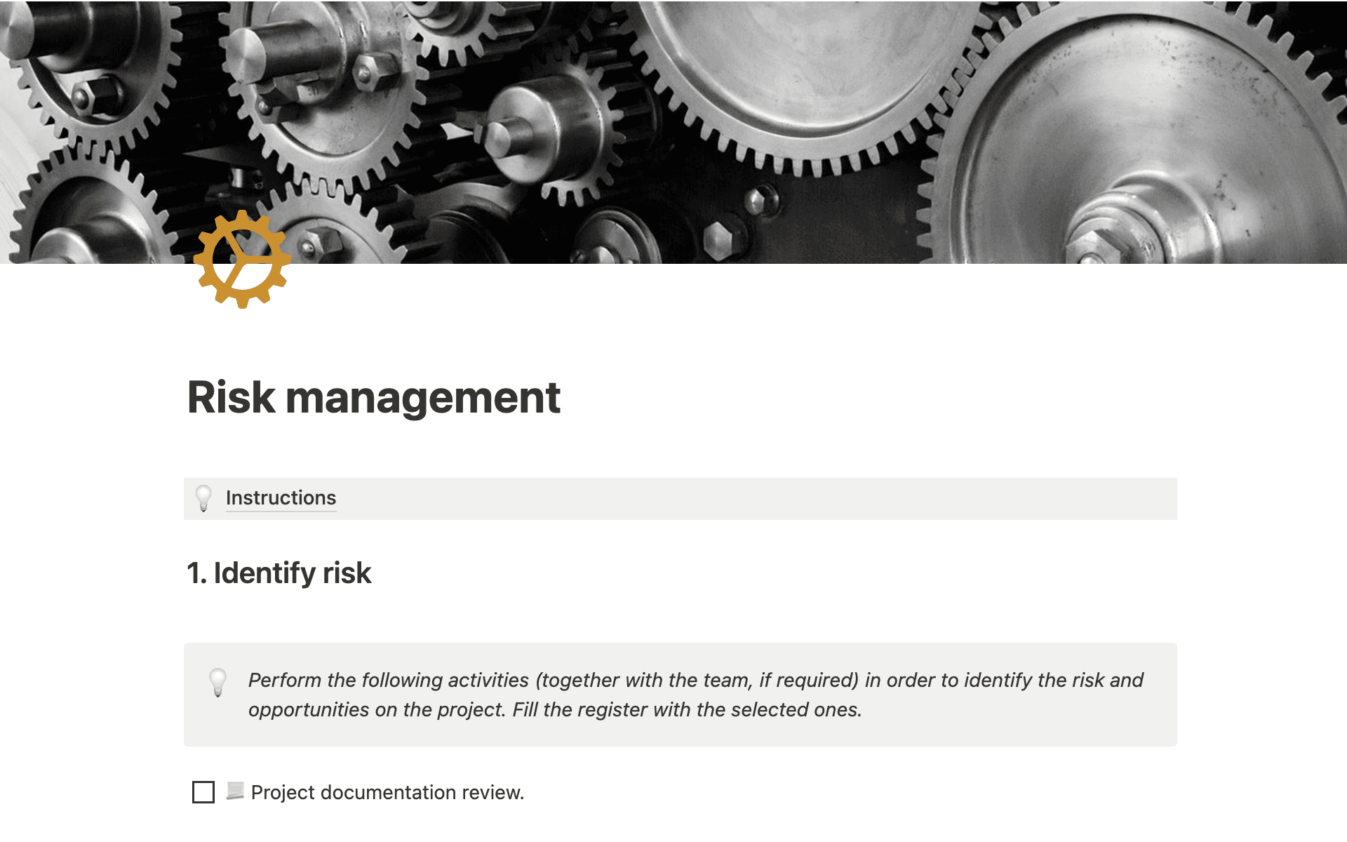 Project Risk management Template | Notion Marketplace