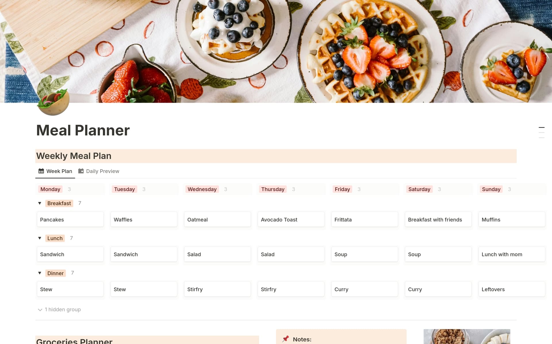 The Ultimate Meal Planner Template Notion Marketplace