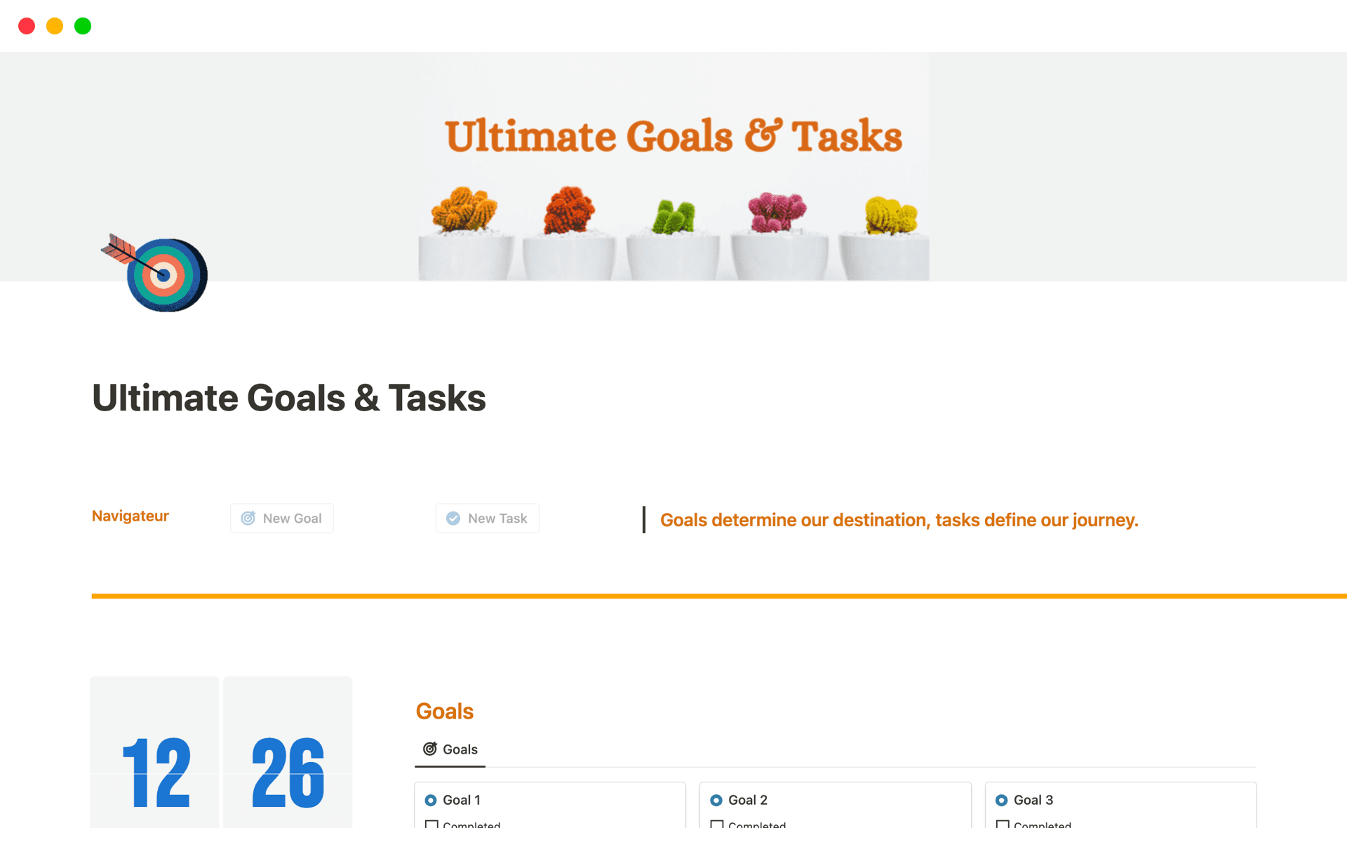 Ultimate Goals & Tasks Template Notion Marketplace