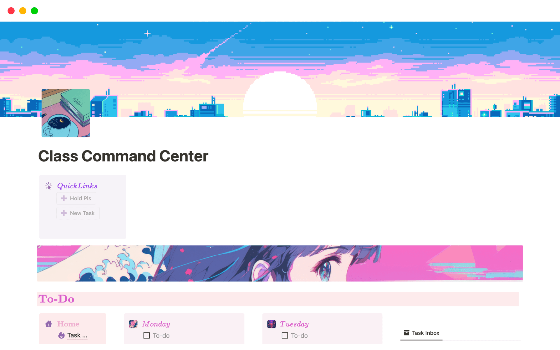 Class Command Center Template by Celes Notion Marketplace