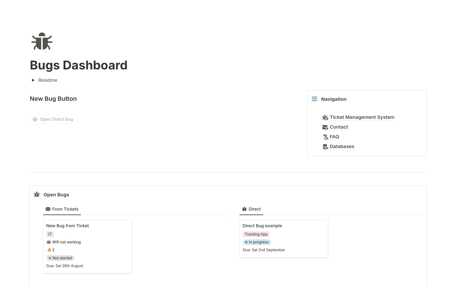 Ticket Management System - Bugs Reporting Template by Triz | Notion ...