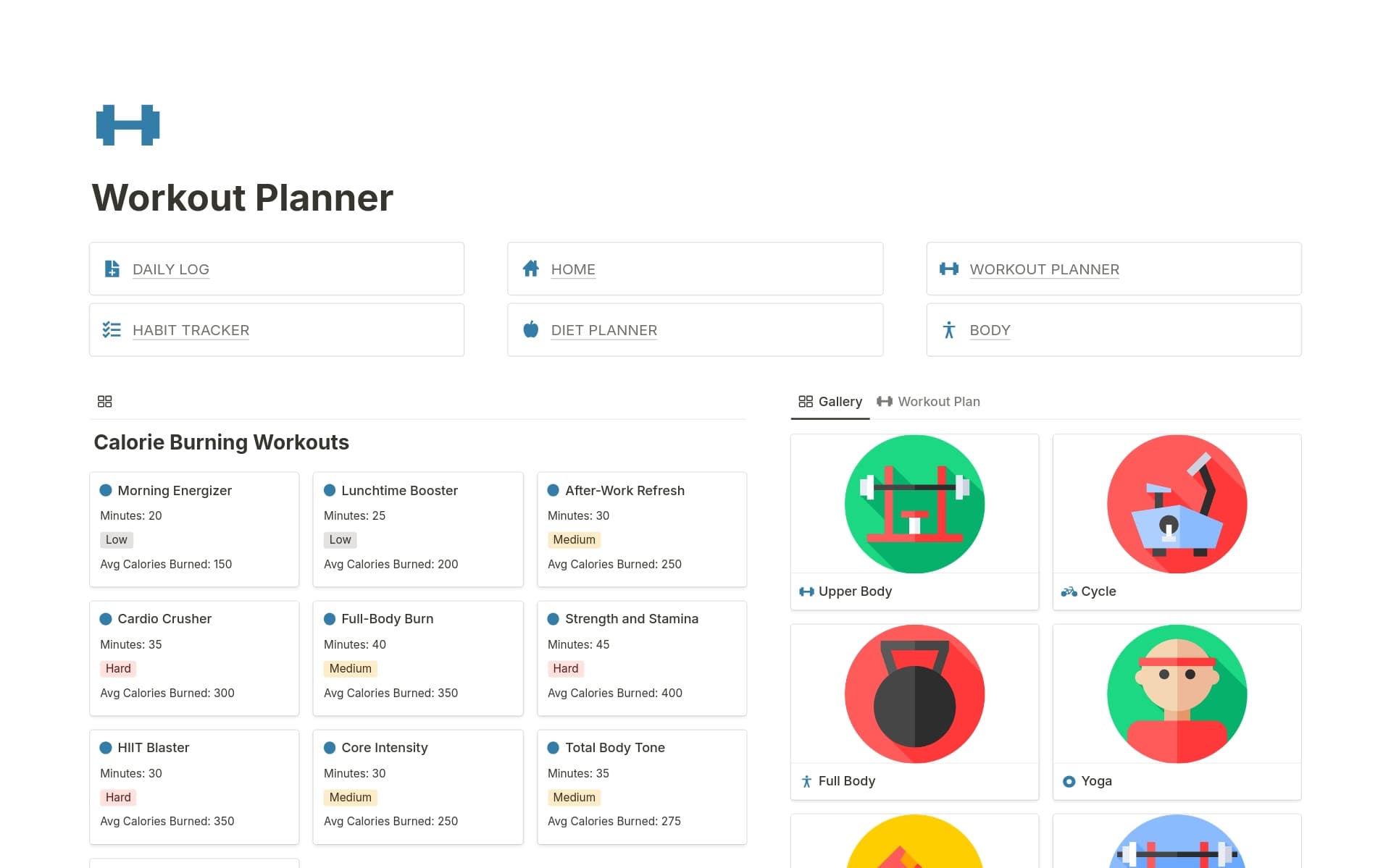 Weight Loss Tracker Body Transformation Pro Template Notion Marketplace