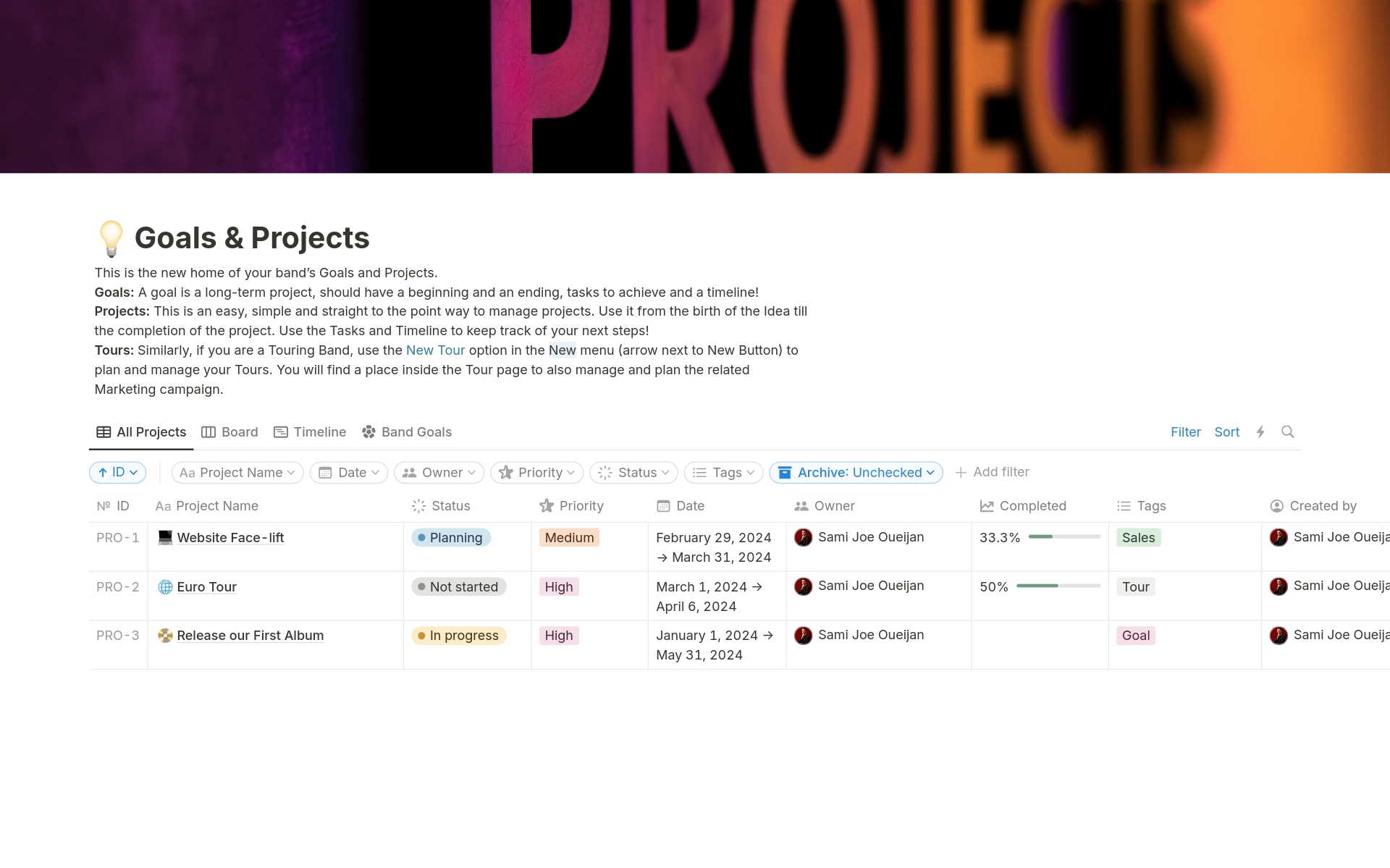 Band Management Workspace Template Notion Marketplace Band Management Workspace Template Notion Marketplace