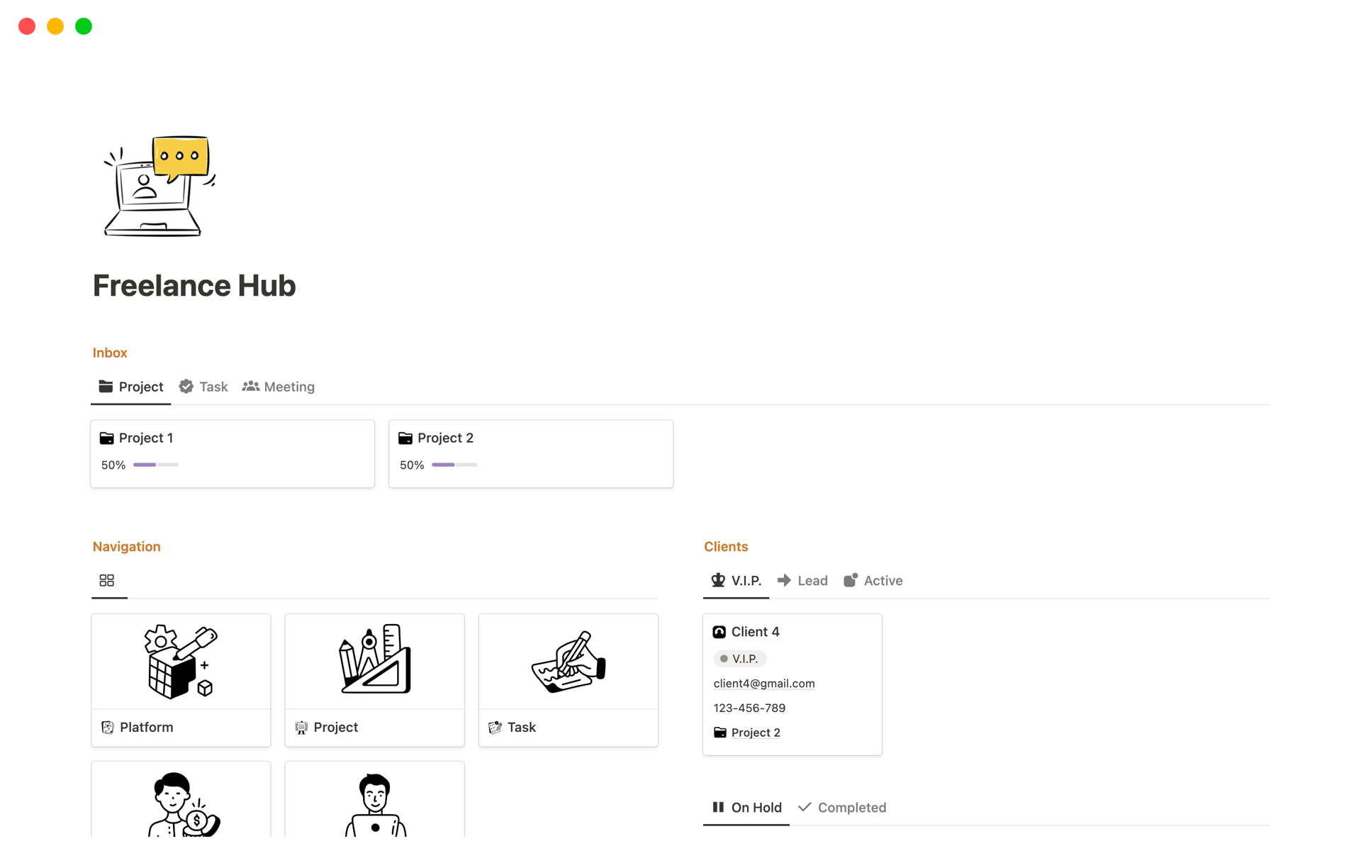 PARA OS for freelancer Template by Grégory T. | Notion Marketplace