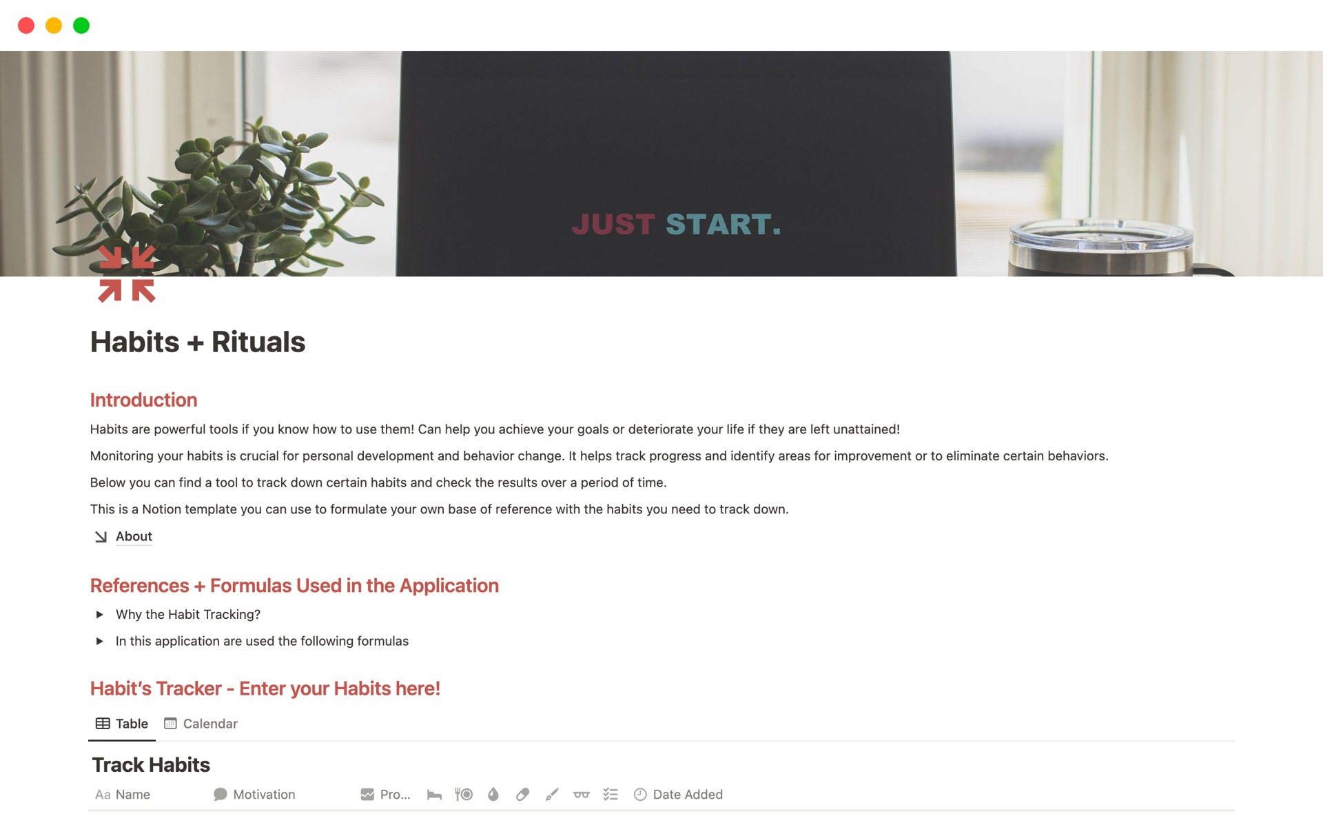 Ritual & Routine Tracker Template by Alfred Swee, Creator | Optimiser ...