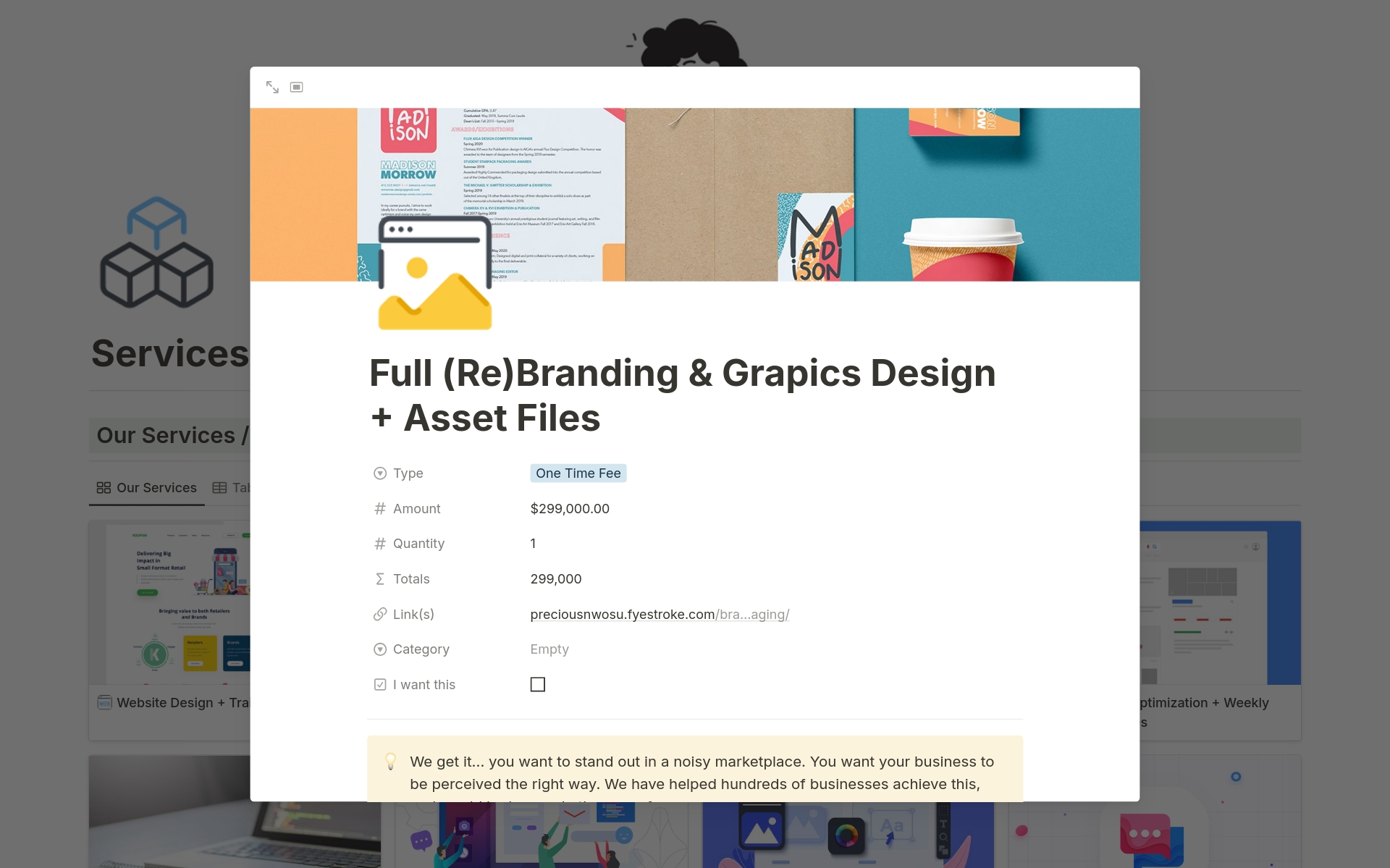 Freelancer & Agency Products & Services Catalog Template by The