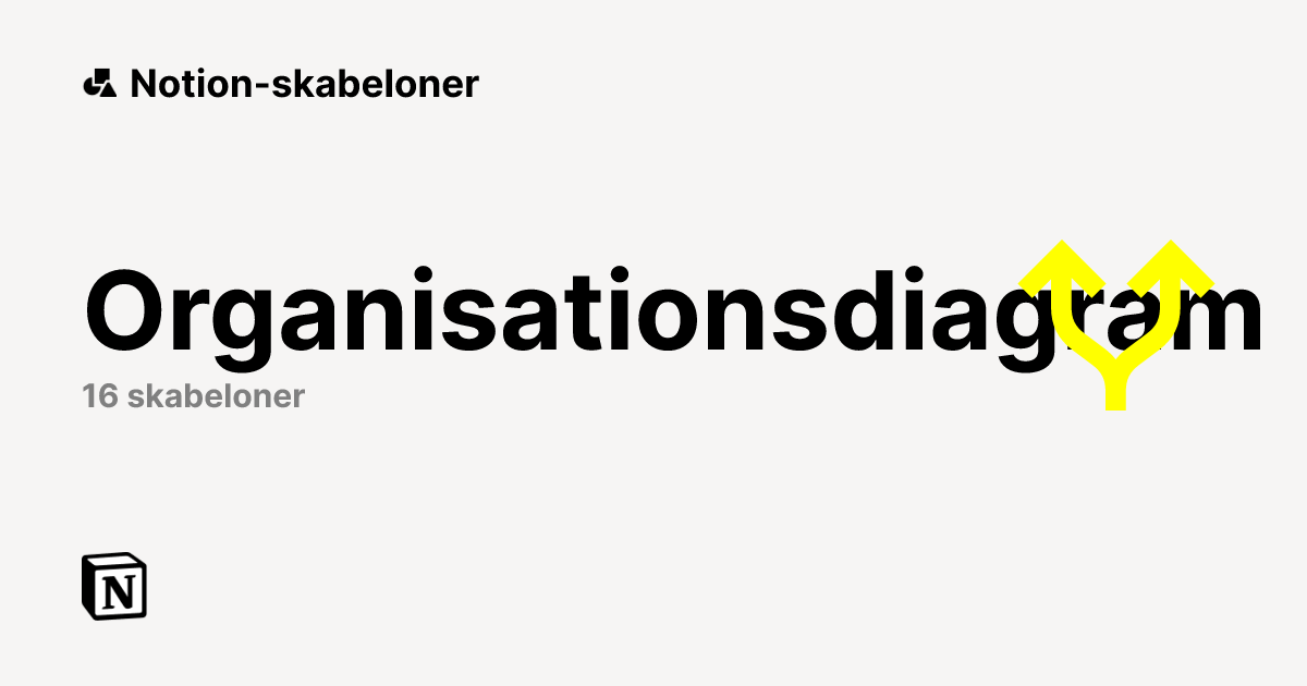 Gratis Organisationsdiagram skabeloner fra Notion | Notion Marketplace