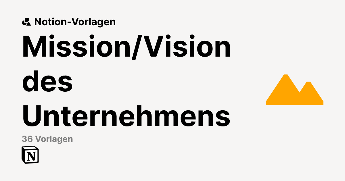 Die besten Mission/Vision des Unternehmens-Vorlagen aus Notion | Notion ...