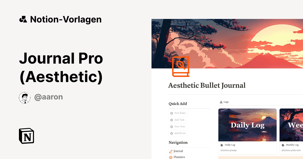 journal-pro-aesthetic-vorlage-von-aaron-notion-marketplace