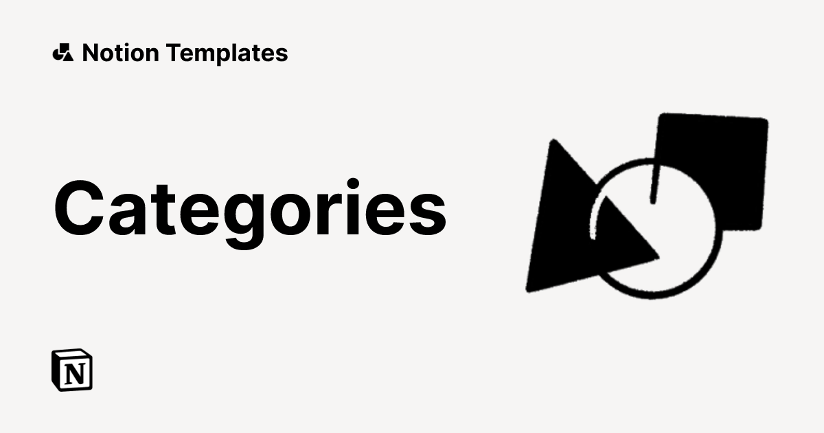Explore 100s of Template Categories in Notion Marketplace | Work & Personal