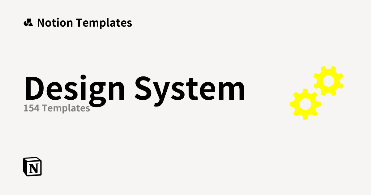 Free Design System Templates from Notion | Notion Marketplace