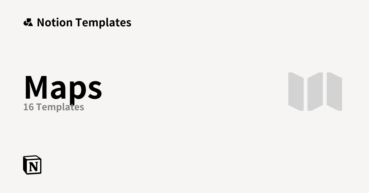Free Maps Templates from Notion | Notion Marketplace