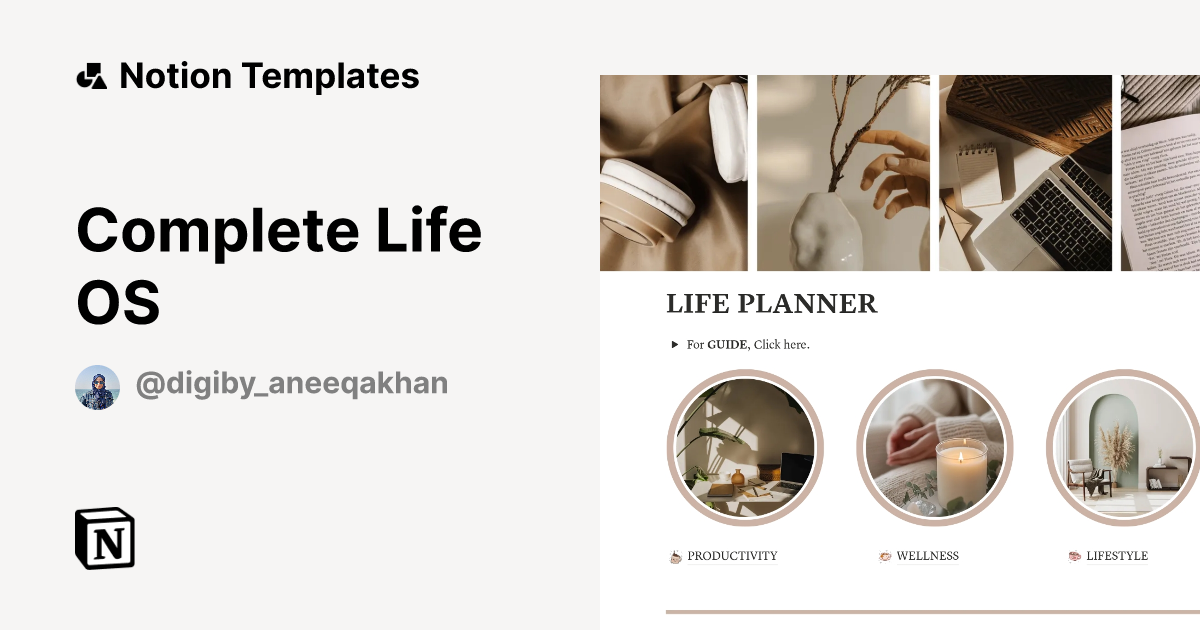 Complete Life OS Template | Notion Marketplace