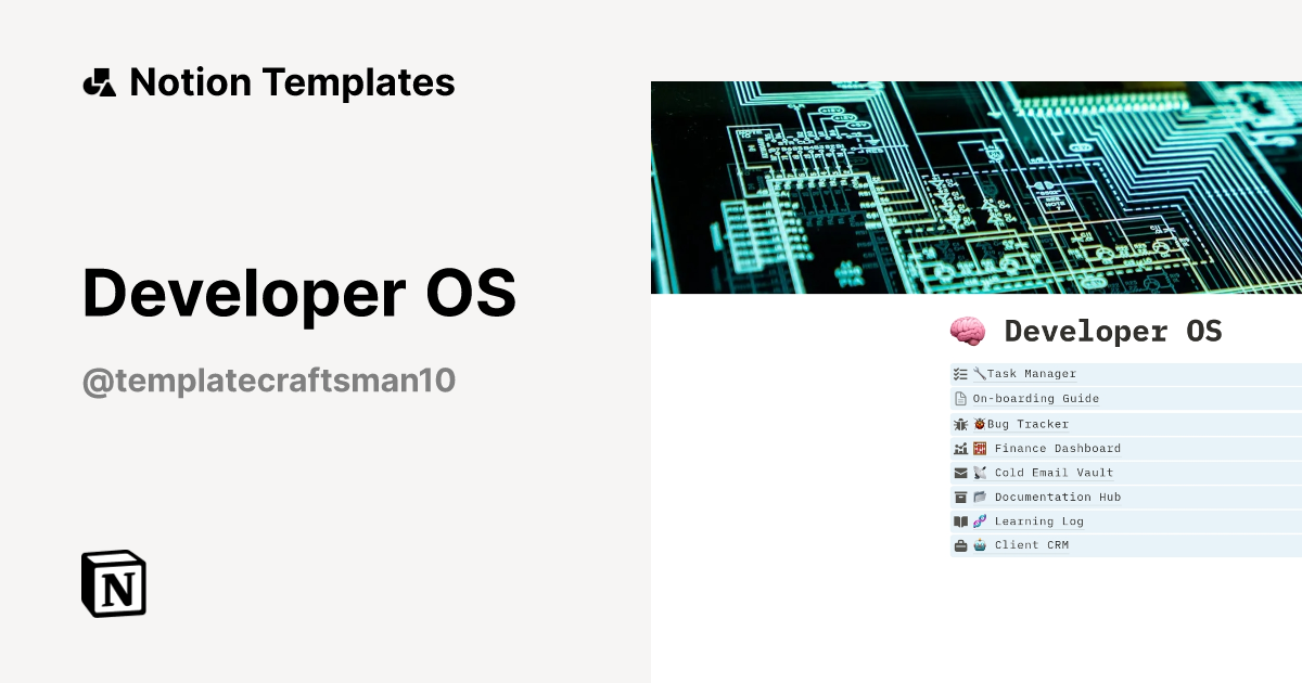 Developer OS Template | Notion Marketplace