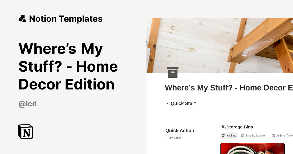 Where’s My Stuff? - Home Decor Edition Template by Lion's Crest Design ...