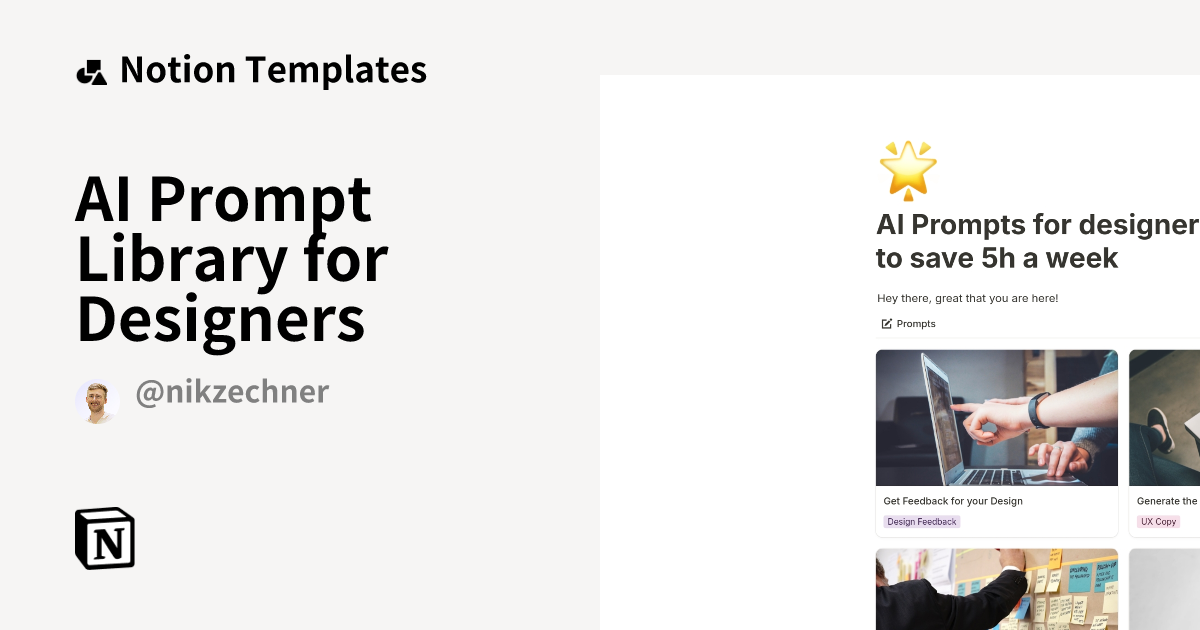 Ai Prompt Library For Designers Template Notion Marketplace