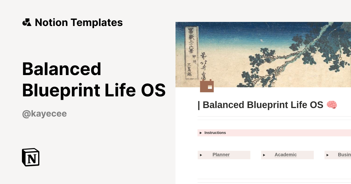 A concept image representing a Balanced Life OS, showing interconnected systems for work, rest, and growth.