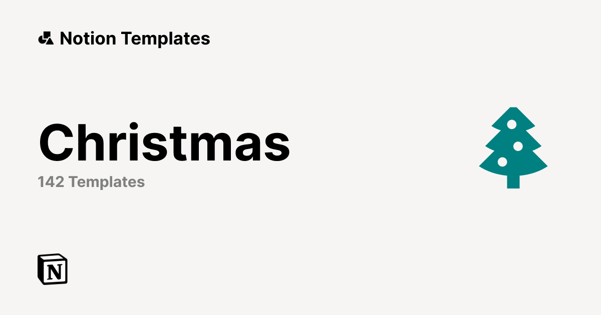 Best Christmas Templates from Notion | Notion Marketplace