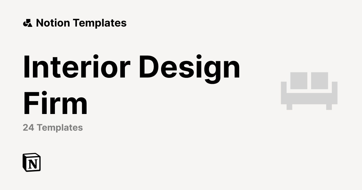 Notion Templates for Interior Design Firms | Notion Marketplace