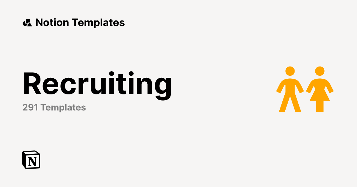 Best Recruiting Templates from Notion Notion Marketplace