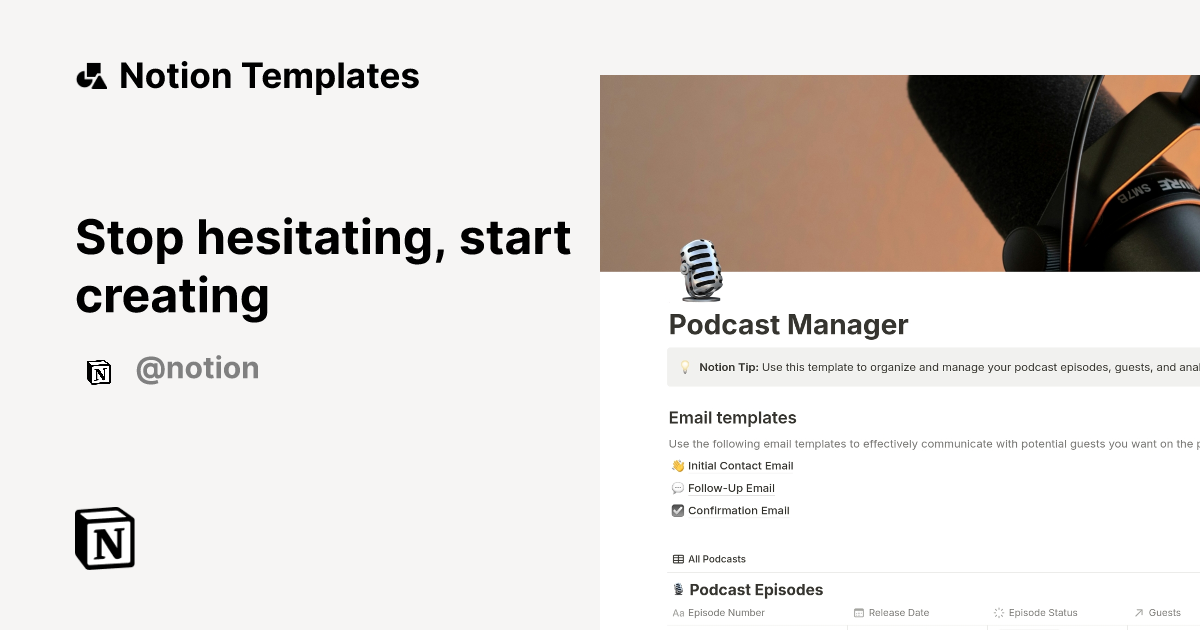 Stop hesitating start creating Notion Template Marketplace