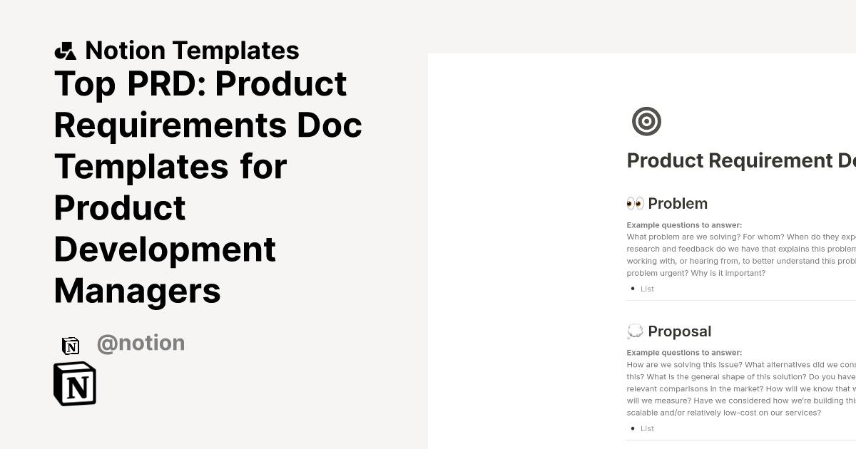 Top PRD: Product Requirements Doc Templates for Product Development ...