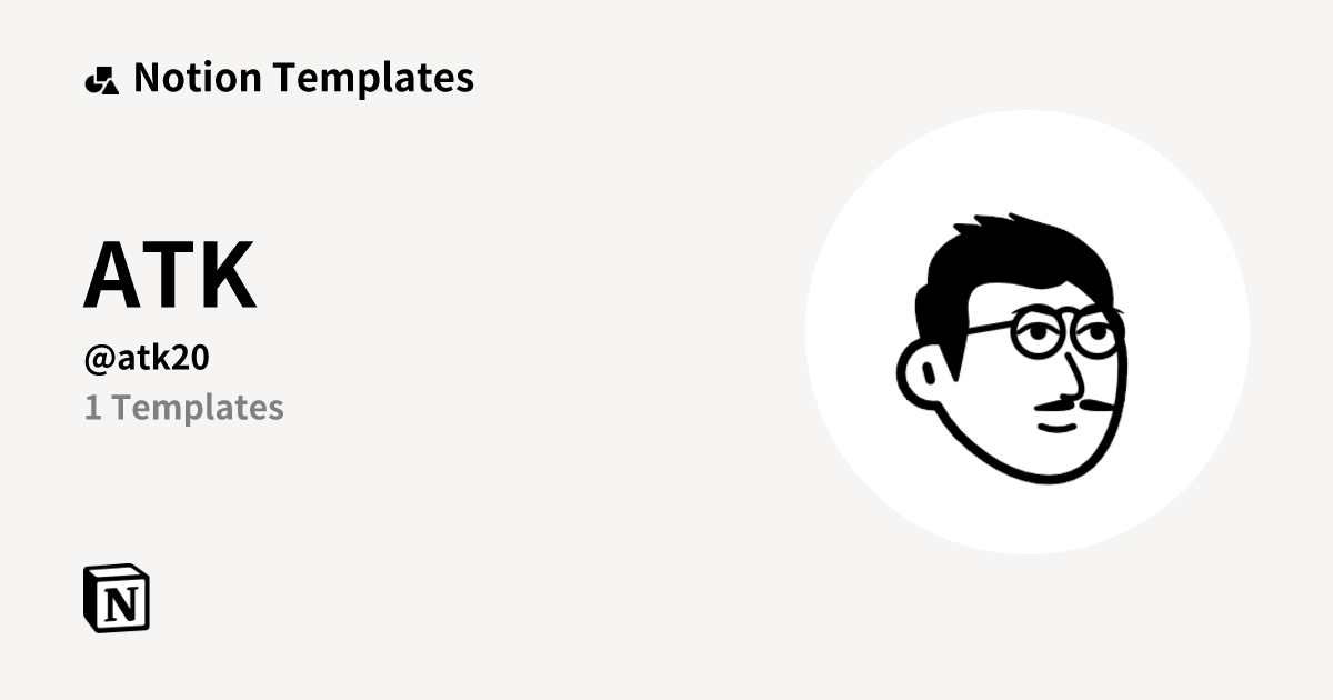 ATK Template Creator Notion Marketplace