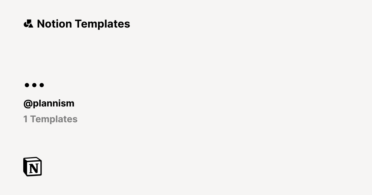 Template Creator | Notion Marketplace