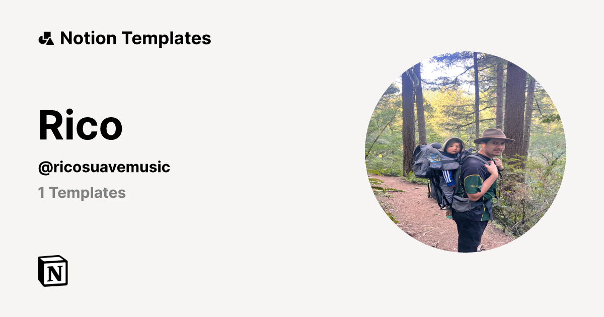 Rico | Template Creator | Notion Marketplace