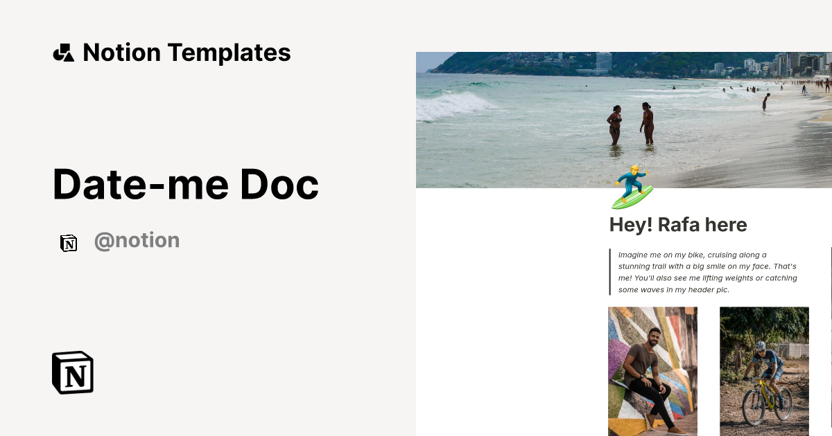 Date me Doc 2025 Template Notion Marketplace