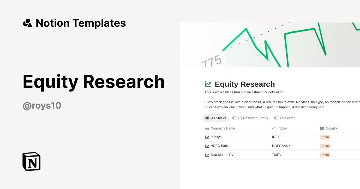 Equity Research Template by Jerome | Notion Marketplace