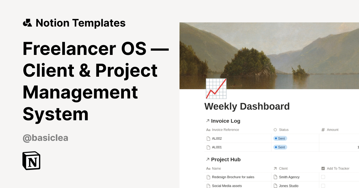 Freelancer OS — Client & Project Management System Template by AlanLea ...