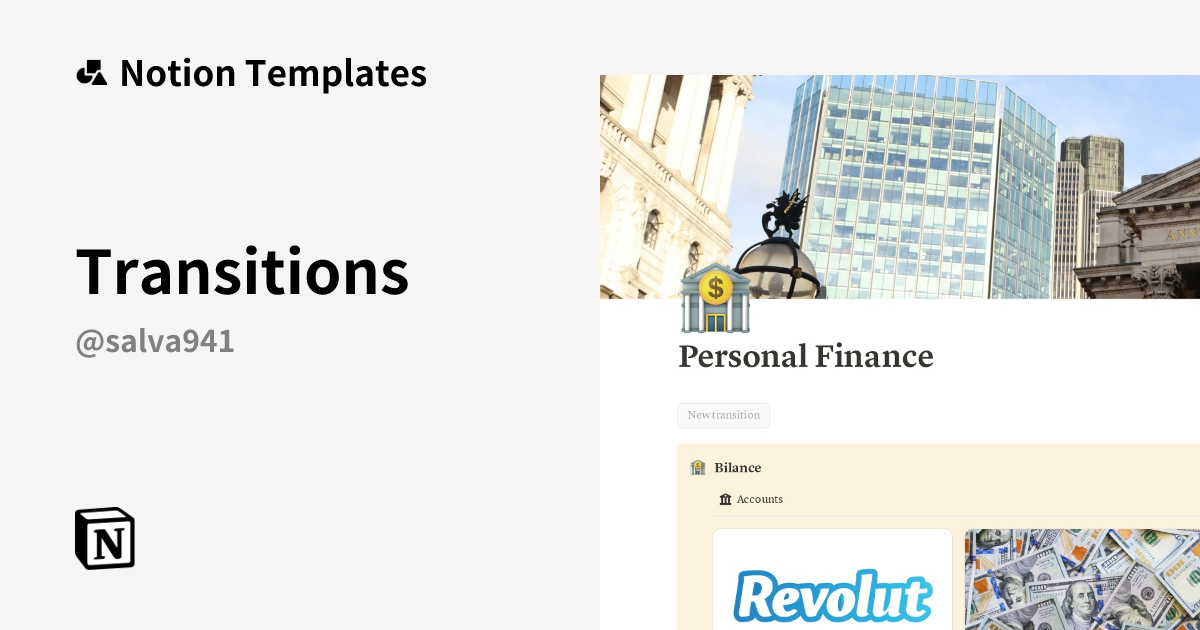 Transitions Template | Notion Marketplace