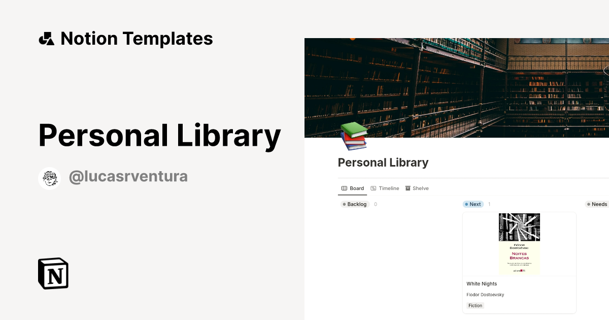 Personal Library Template | Notion Marketplace