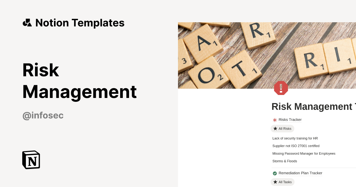 Risk Management Template | Notion Marketplace
