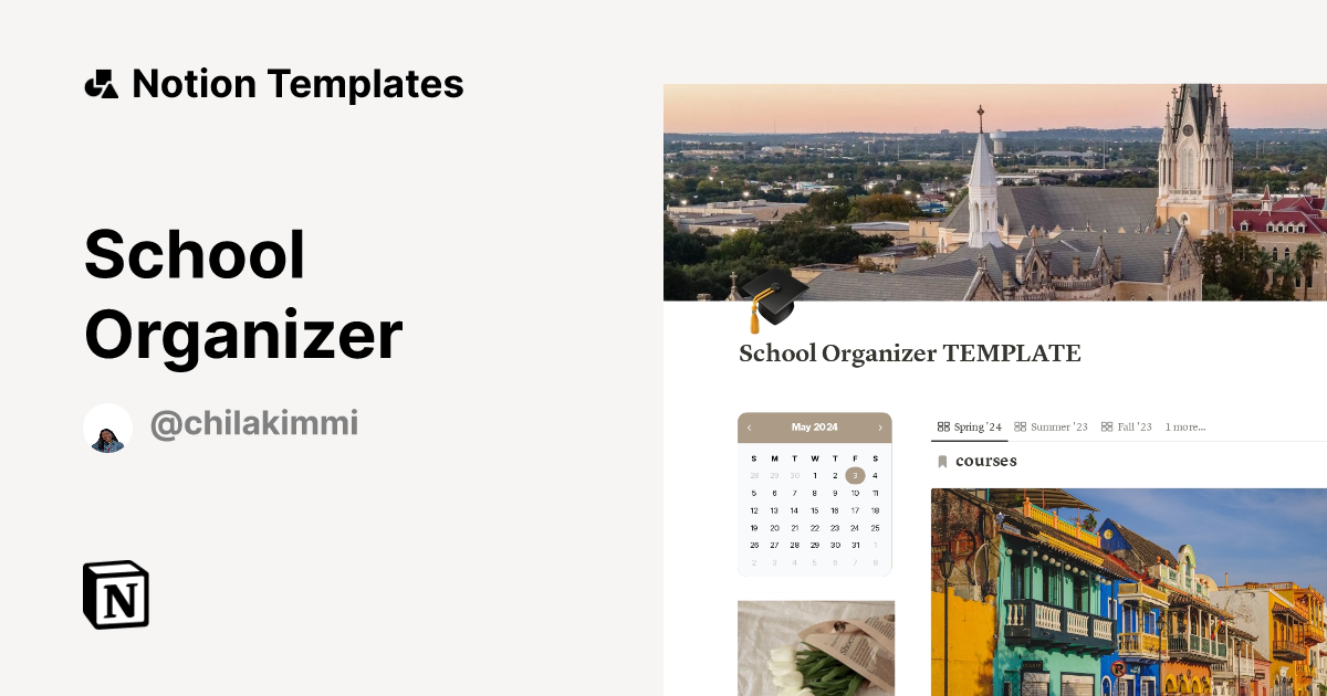 School Organizer Template Notion Marketplace