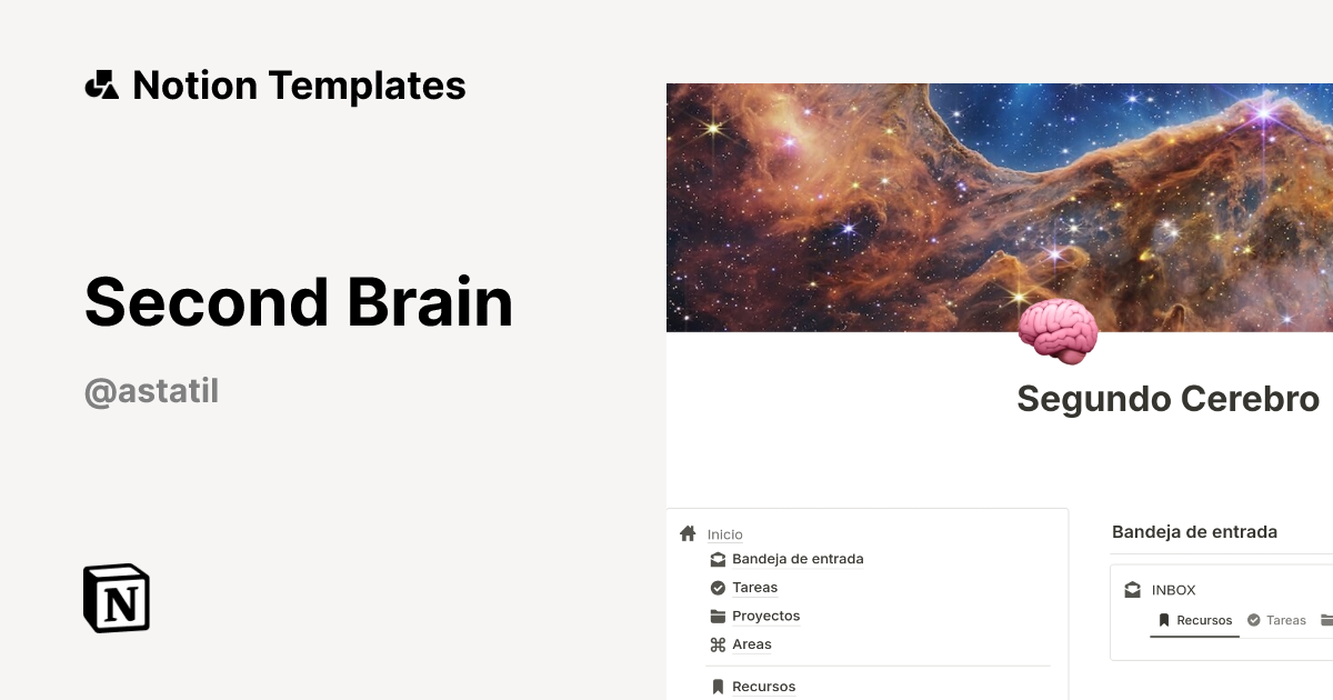 Second Brain Template | Notion Marketplace