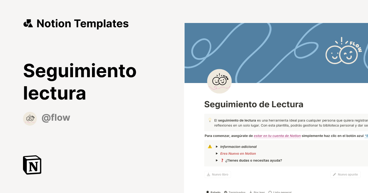 Seguimiento lectura Template | Notion Marketplace