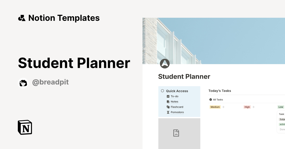 Student Planner Template | Notion Marketplace