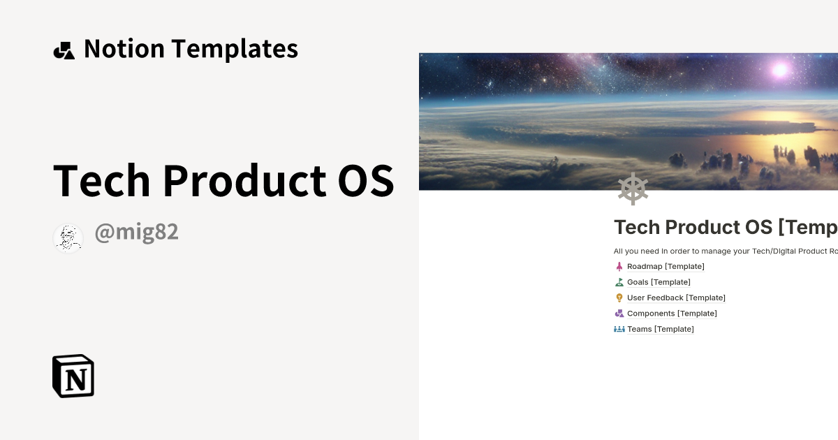 Tech Product OS Template by Miguel | Notion Marketplace